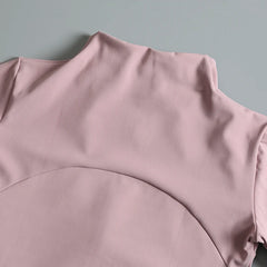 Women’s High Elastic Yoga Jacket – Long Sleeve Stand Collar Workout Top