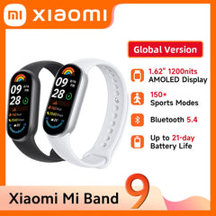 Xiaomi Smart Band 9 – 1.62" AMOLED, 21-Day Battery, Heart & SpO₂ Monitor