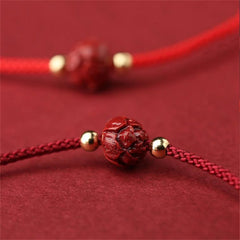 Tibetan Lotus Flower Lucky Rope Bracelet