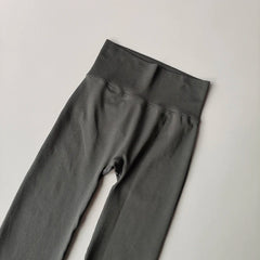 High-Waisted Seamless Flared Compression Leggings