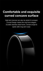 R09 Smart Ring – Health Monitoring, Camera Control, Waterproof with Charging Case