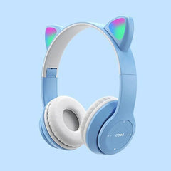 Glow Light Wireless Headphones – Over-Ear Bluetooth Stereo with Bass
