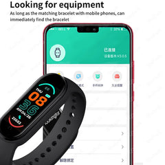 M6 Smart Watch – Fitness Tracker, Heart Rate, Blood Pressure Monitor, Waterproof