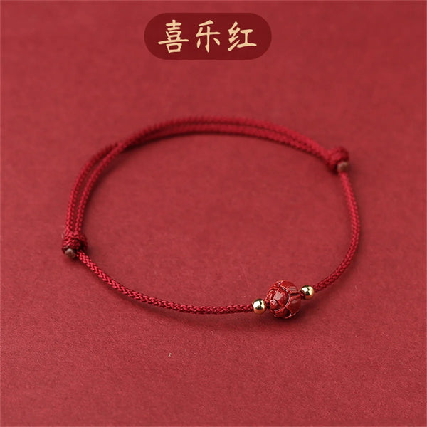 Tibetan Lotus Flower Lucky Rope Bracelet
