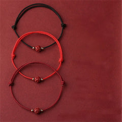 Tibetan Lotus Flower Lucky Rope Bracelet