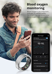 COLMI R10 Smart Ring – Health & Sleep Monitor, Waterproof, Charging Case