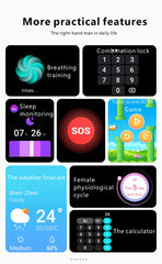 LIGE 2025 Smart Watch – Wireless Charging, Bluetooth Calls, Custom Watch Faces