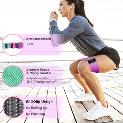 Fabric Resistance Hip Bands – Glute & Thigh Workout Loops for Fitness