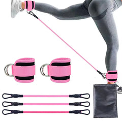 Ankle Strap Resistance Bands – Leg & Hip Strength Trainer for Home Fitness