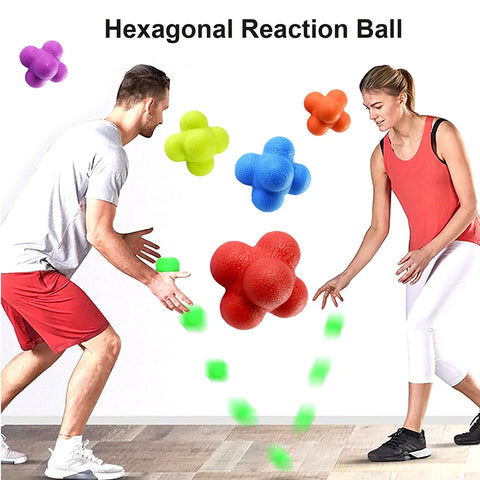 Hexagon Reaction Ball – Agility & Reflex Training for Sports & Fitness