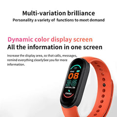 M6 Smart Watch – Fitness Tracker, Heart Rate, Blood Pressure Monitor, Waterproof