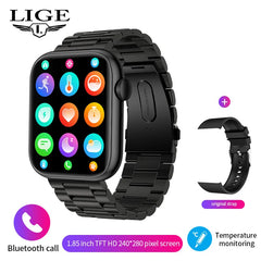 LIGE 2025 Smart Watch – Wireless Charging, Bluetooth Calls, Custom Watch Faces