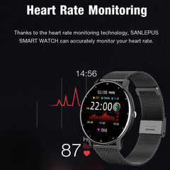 LIGE Smartwatch – Full Touch Fitness Tracker with Bluetooth Call