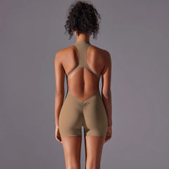 Women’s Push-Up Fitness Bodysuit – Breathable Quick-Dry Yoga & Gym Wear