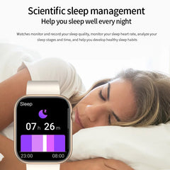 LIGE 2025 Smart Watch – Wireless Charging, Bluetooth Calls, Custom Watch Faces