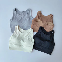 All-in-One Shockproof Sports Vest – Breathable Yoga & Running Bra