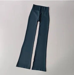High-Waisted Seamless Flared Compression Leggings